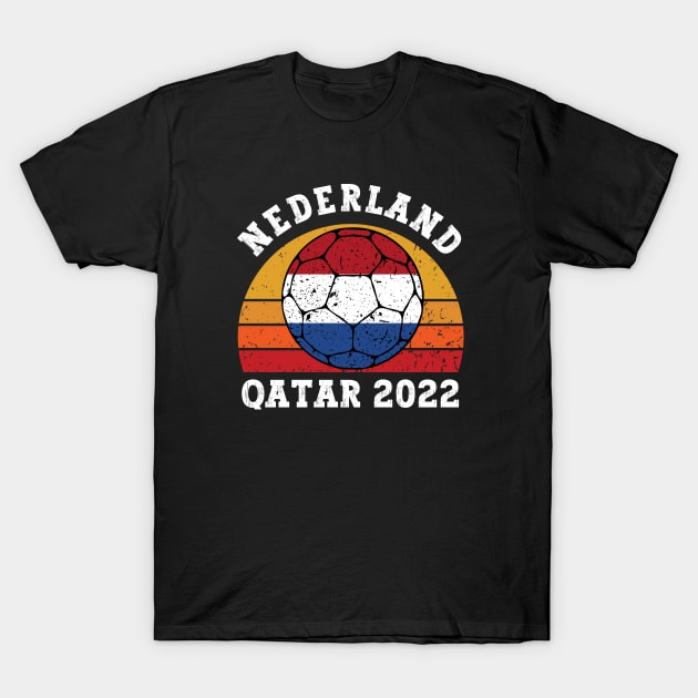 Nederland Voetbal T-Shirt by footballomatic